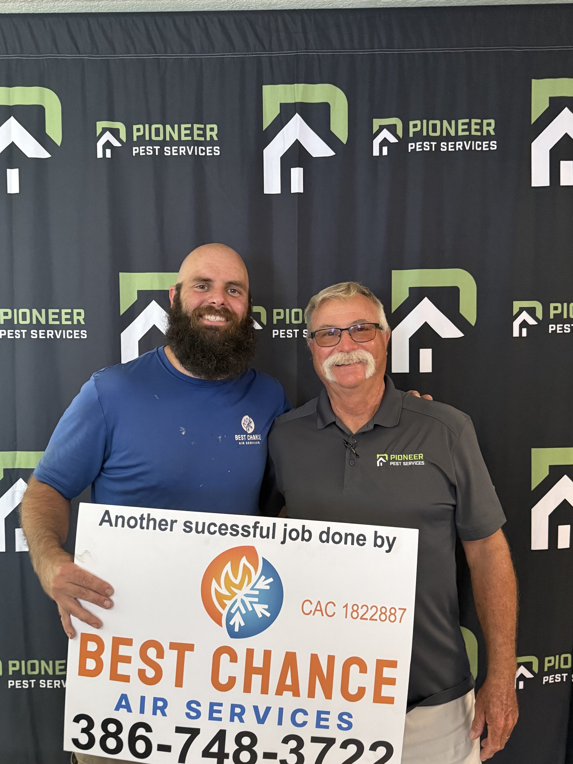 Best Chance Air Services - happy customer after job