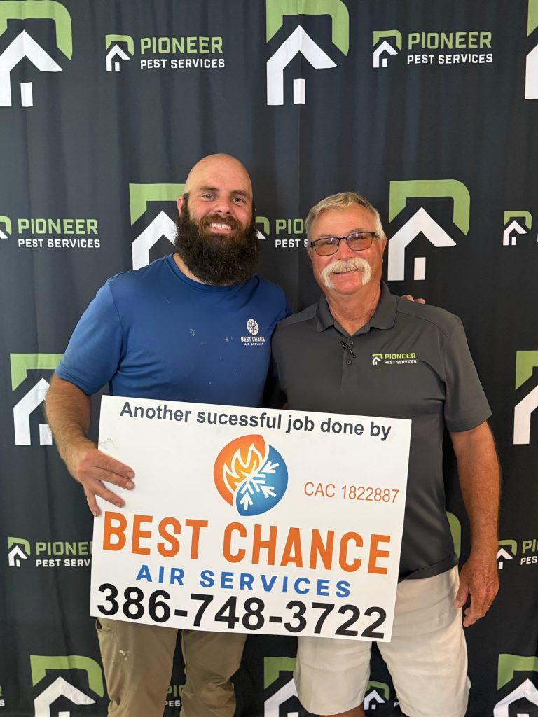 Best Chance Air Services team after completing AC repair in Central Florida